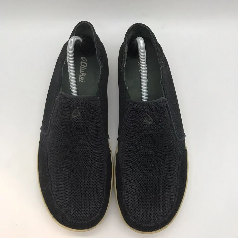 OluKai Nohea Mesh Slip On Loafer Navy Blue Men's size 10 Deck Shoe (10188-DGDG)